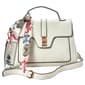Adrienne Vittadini Jane Embossed Flap Satchel With Scarf - image 1