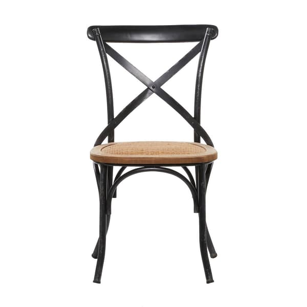9th & Pike&#174; Black Metal Farmhouse Dining Chair