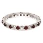 Pure Fire 14kt. White Gold Lab Created Ruby Eternity Band - image 2