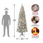 National Tree 7.5ft Acacia Medium Flocked Pre-Lit Christmas Tree - image 4