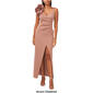 Womens MSK Sleeveless Ruffle Flower Trim V-Neck Maxi Dress - image 7