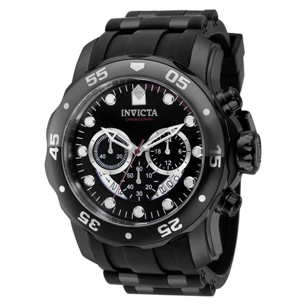 Mens Invicta Pro Diver Scuba Black Band & Case Quartz Watch-37231 - image 