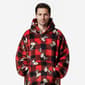 Mens Peanuts™ Snoopy Plaid Pajama Hoodie - Red/Black - image 3