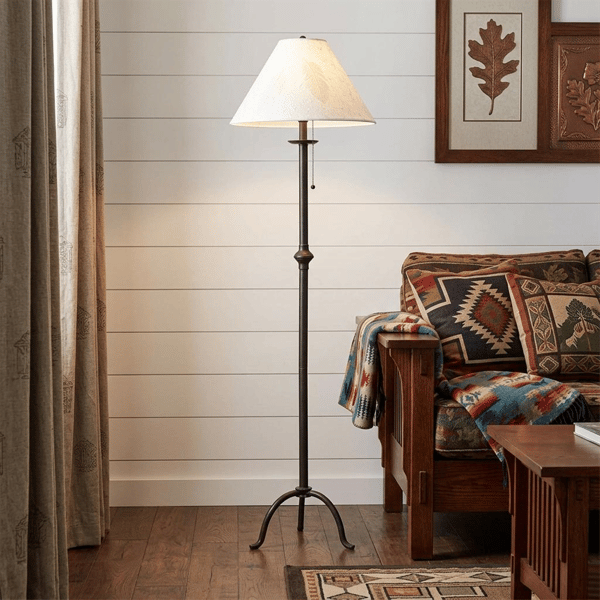HomeRoots 57in. Traditional Shape Floor Lamp with Empire Shade