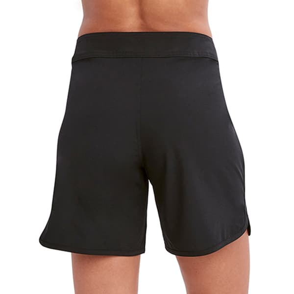 Womens Nautica 9in. Board Shorts Swim Bottoms - Black