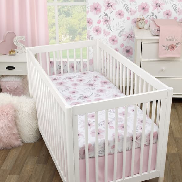 Little Love by NoJo Beautiful Blooms Crib Sheet
