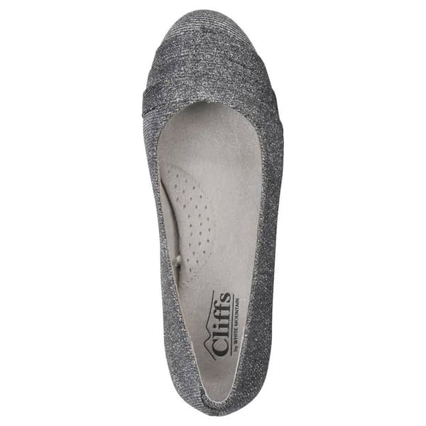 Womens Cliffs by White Mountain Clara Glitter Fabric Flats