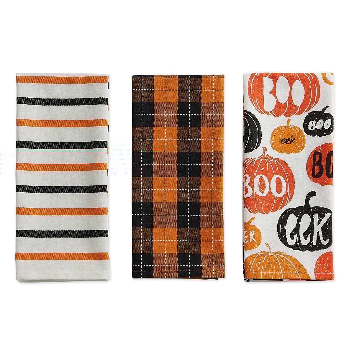 DII® Pumpkin Boo Kitchen Towel Set Of 3
