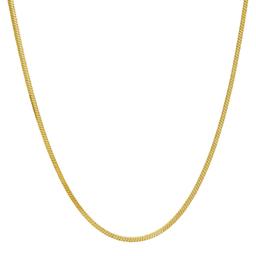Gianni Argento Square Snake Chain Necklace