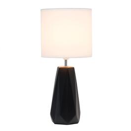 Simple Designs Ceramic Prism Base Table Lamp