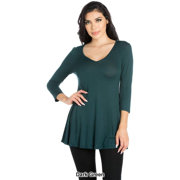 Womens 24/7 Comfort Apparel V-Neck Tunic