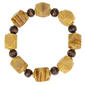 Ashley Cooper(tm) Gold-Tone Natural Multi-Beaded Stretch Bracelet - image 1