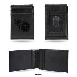 Mens NFL Tennessee Titans Faux Leather Front Pocket Wallet