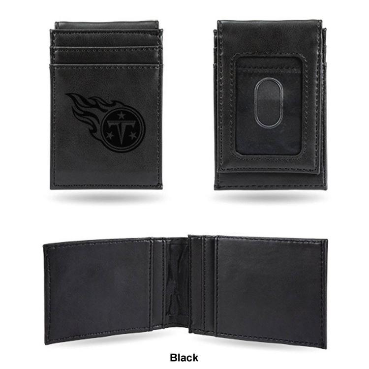 Mens NFL Tennessee Titans Faux Leather Front Pocket Wallet