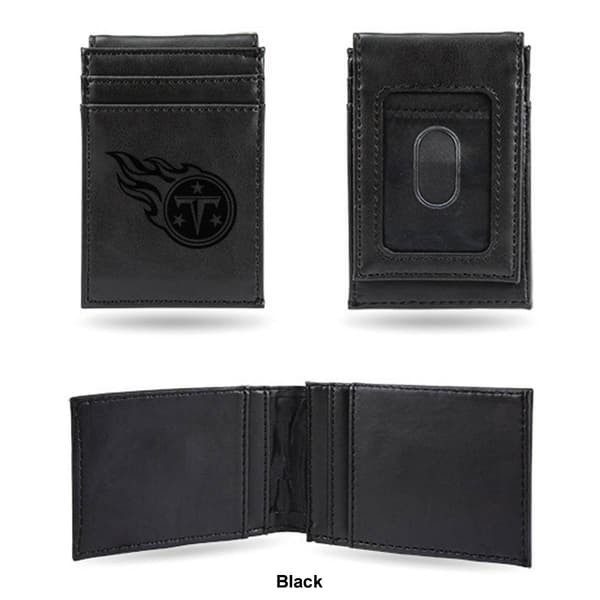 Mens NFL Tennessee Titans Faux Leather Front Pocket Wallet