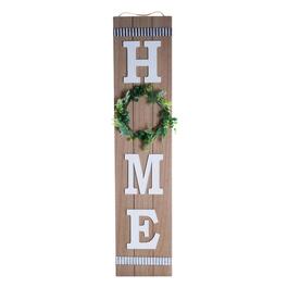 Home & Wreath Porch Sign