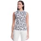 Womens Rafaella(R) Sleeveless Ruffle Trim Swimming Paisley - image 1