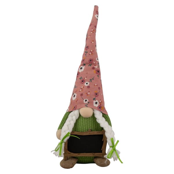 Northlight Seasonal Floral Springtime Girl Gnome w/ Message Board