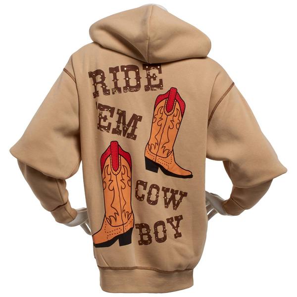 Juniors C-Life Betty Boop Cowboy Zip Up Girlfriend Hoodie