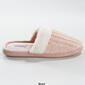 Womens Ellen Tracy Marled Knit Scuff Faux Fur Collar Slippers - image 2