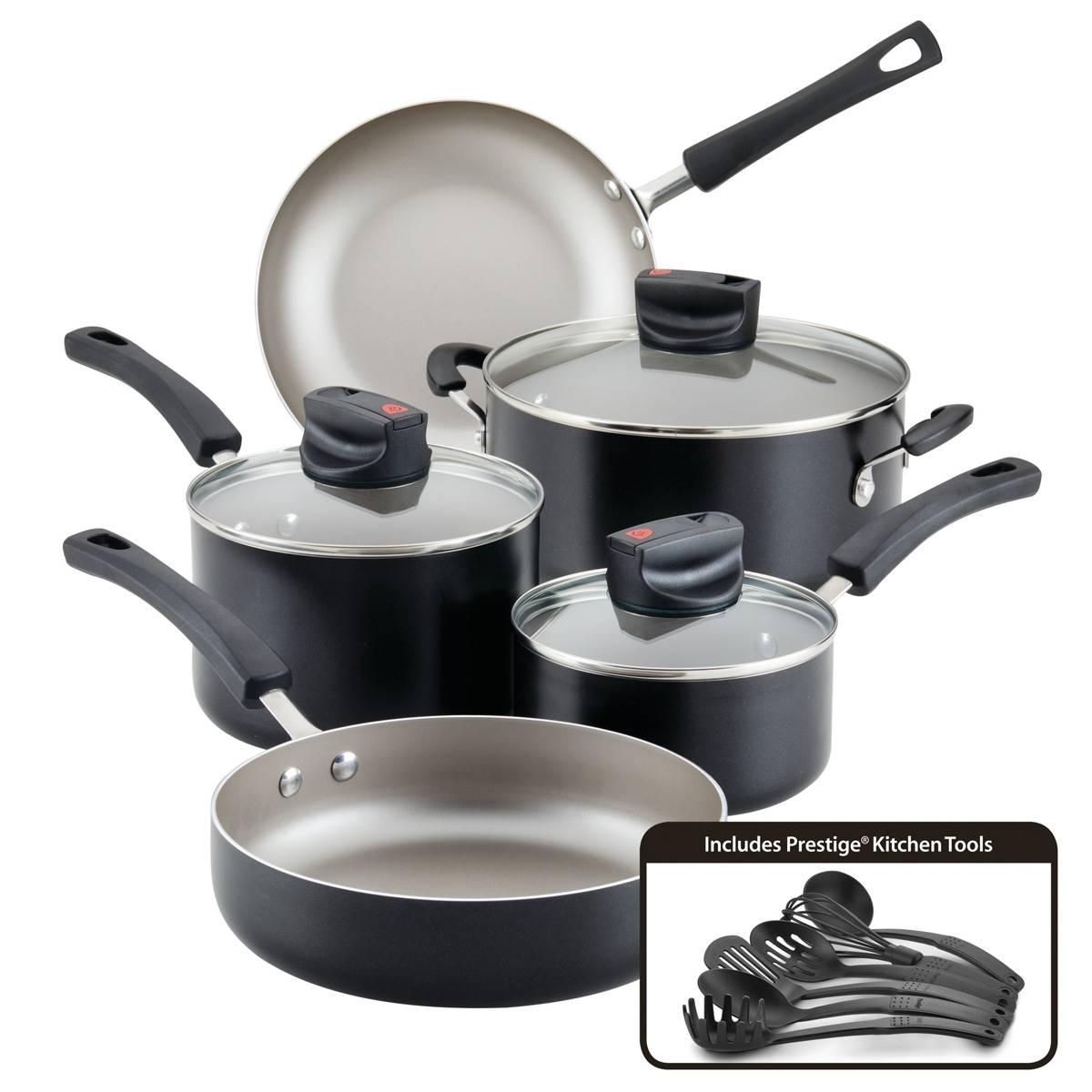 Farberware Smart Control 14pc. Aluminum Nonstick Cookware Set
