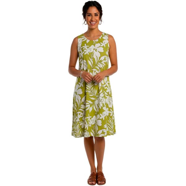 Womens Harlow & Rose Sleeveless Tropical Floral Shift Dress