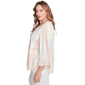 Plus Size Ruby Rd. Tropical Oasis Ruffle Sleeve Stripe Blouse - image 4