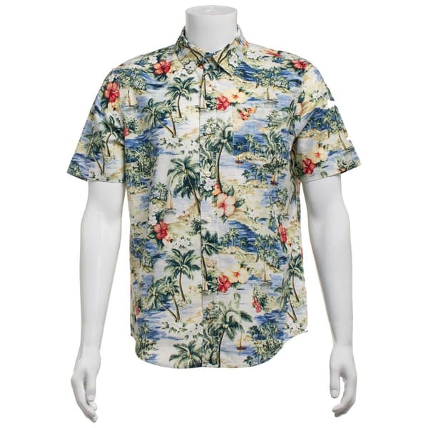 Mens Chaps Chambray Button Down Shirt - Sea Breeze - image 