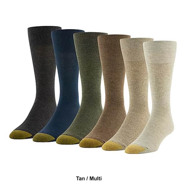 Mens Gold Toe&#174; 6pk. Cambridge Crew Socks