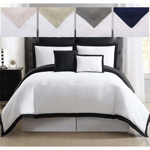 Truly Soft Everyday Hotel Border 7pc. Duvet Set
