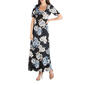 Womens 24/7 Comfort Apparel Floral Scoop Neck Maxi Dress - image 2