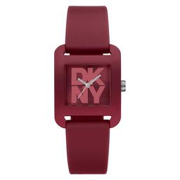 Womens DKNY City Sport Dark Red Strap Watch - DK1L002P0035