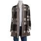 Womens Preswick & Moore® Long Sleeve Two-Tone Plaid Cardigan - image 1