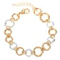 Design Collection Two-Tone Circle Link Bracelet - image 1