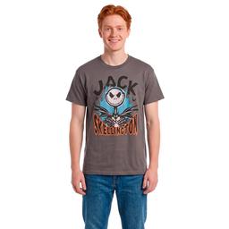Young Mens Disney Skellington Flame Graphic Tee