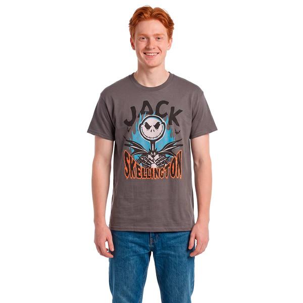 Young Mens Disney Skellington Flame Graphic Tee - image 