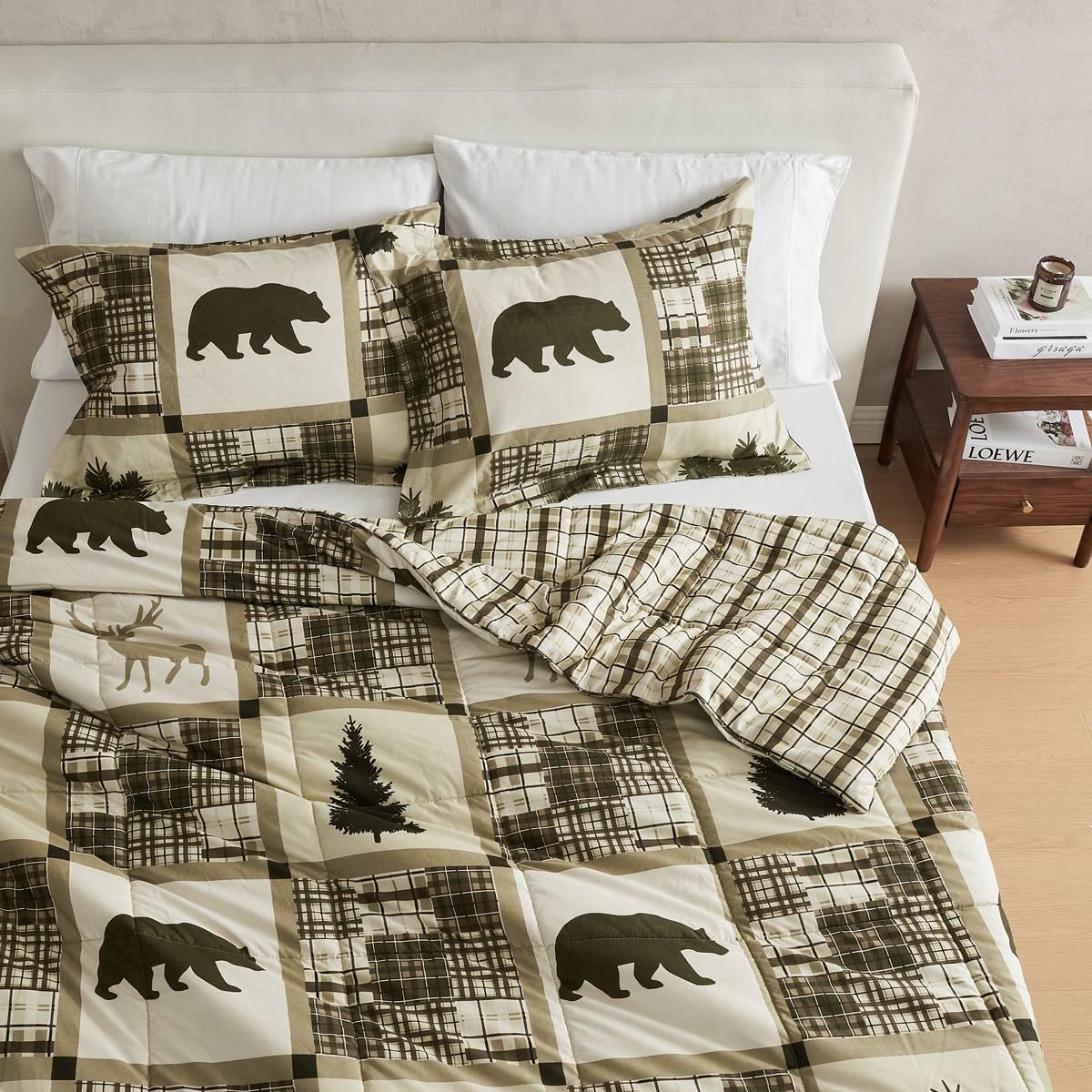 Freshfolds Winter Reversible Stonehurst 3pc. Comforter Set