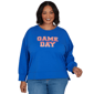 Plus Size Ruby Rd. Game of Luxe Game Day Graphic Terry Sweatshirt - image 1