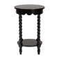 Baxton Studio Sally Round Nightstand with Bamboo Inspired Legs - image 2