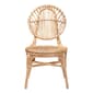bali & pari Iris Modern Bohemian Natural Rattan Dining Chair - image 3