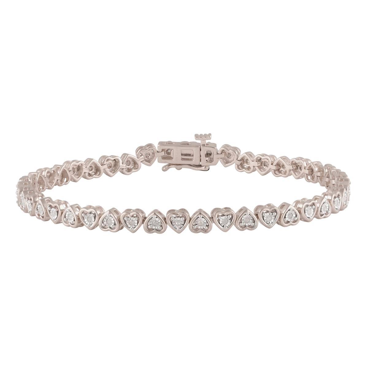 Diamond Classics™ 1/4ctw. Sterling Silver Bracelet