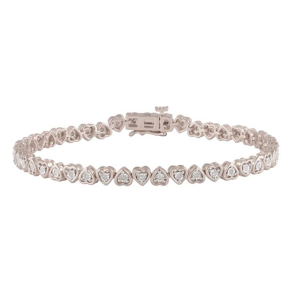 Diamond Classics(tm) 1/4ctw. Sterling Silver Bracelet - image 