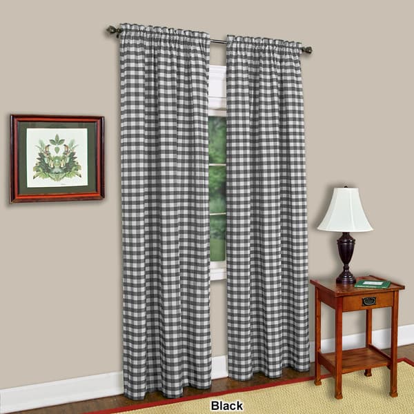 Achim Buffalo Check Rod Pocket Curtain Panel