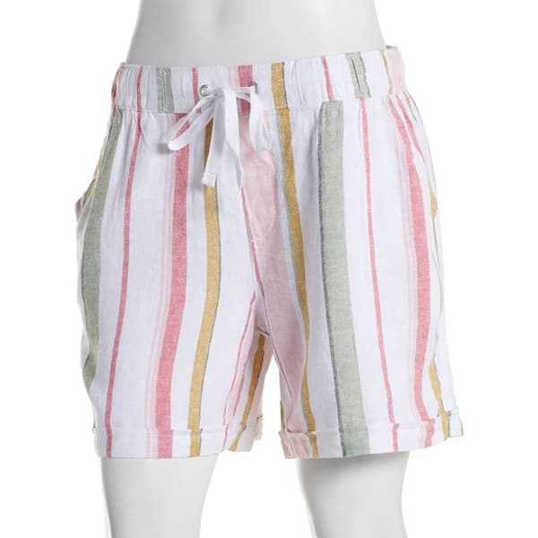 Womens da-sh 5in. Linen Shorts with Roll Cuff - image 