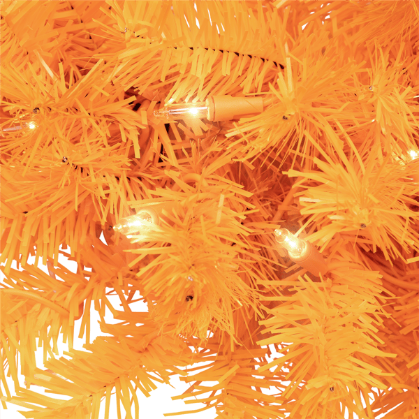 Northlight 24in. Pre-Lit Orange Pine Christmas Wreath