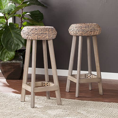 Southern Enterprises Water Hyacinth 2pc. Bar Stool Set - image 