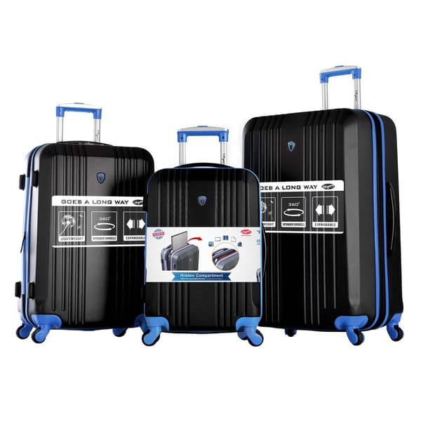 Olympia USA Apache II 3pc. Expandable Hardside Spinner Set