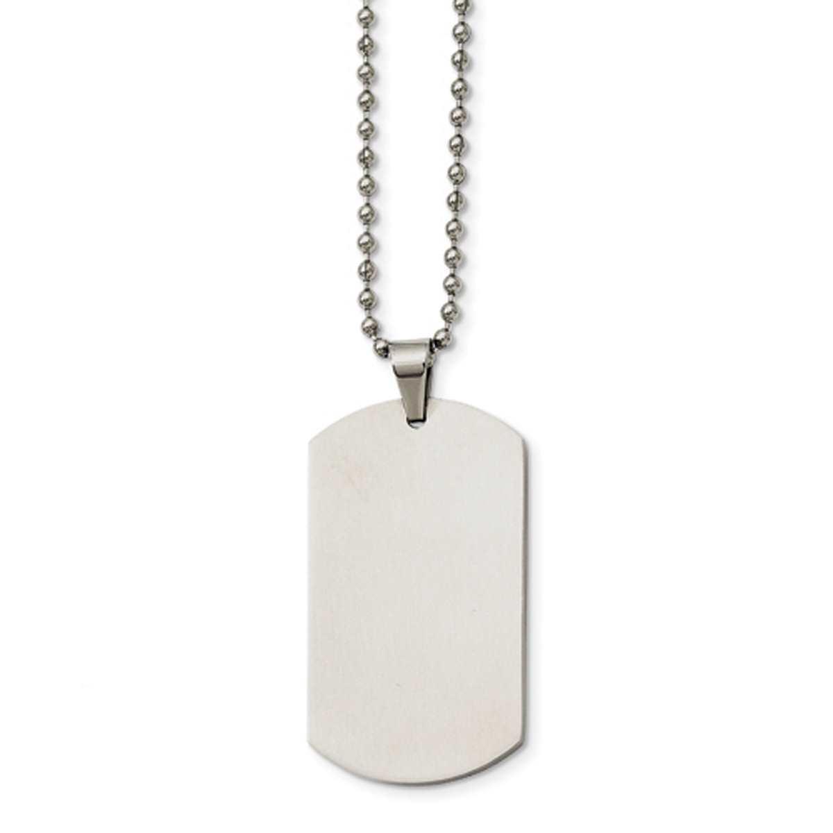 Mens Gentlemen’s Classics™ Engravable Dog Tag Necklace