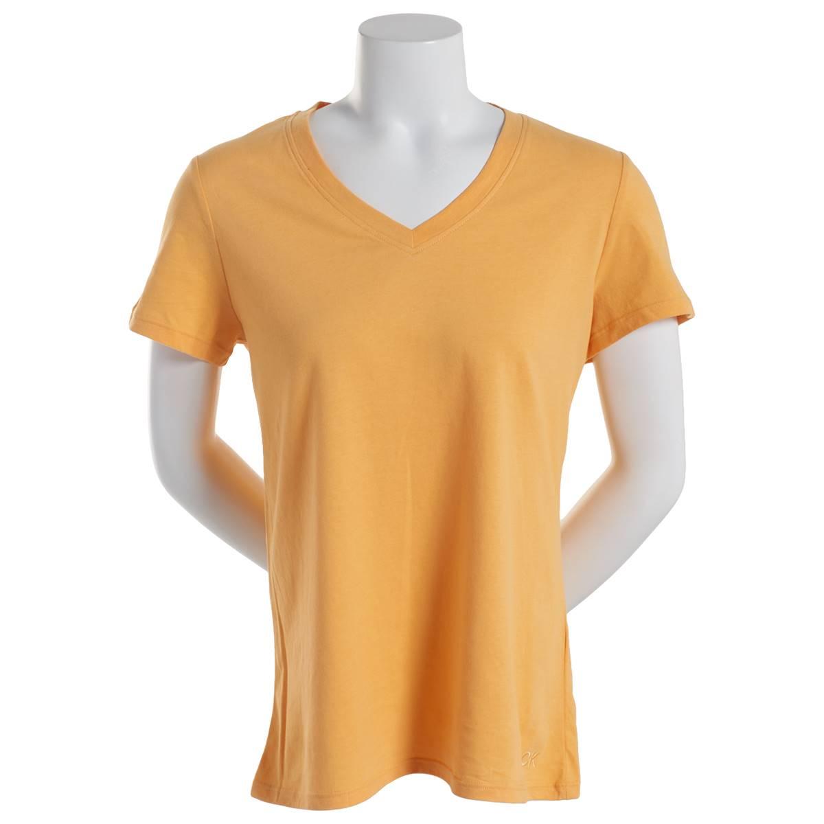 Womens Calvin Klein Performance Embroider Short Sleeve...
