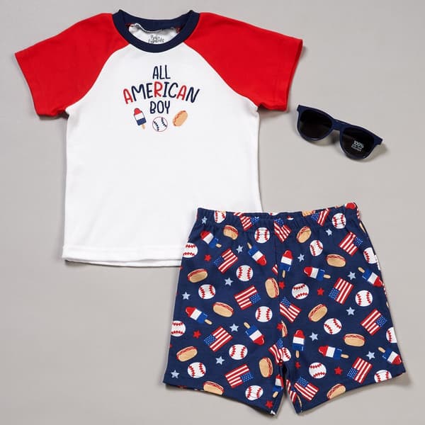 Baby Boy (12-24M) Baby Essentials American Short Set - image 